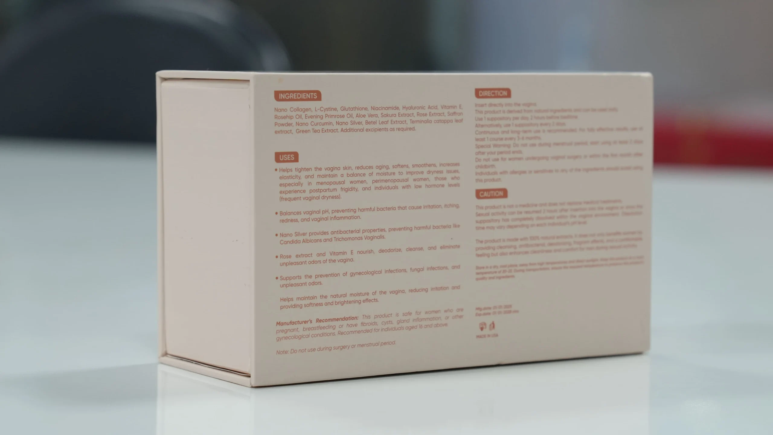 VIRGIN Vaginal Tightening Suppositories – New USA Formula, Box of 10 Tablets